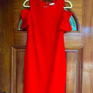 Calvin Klein red dress